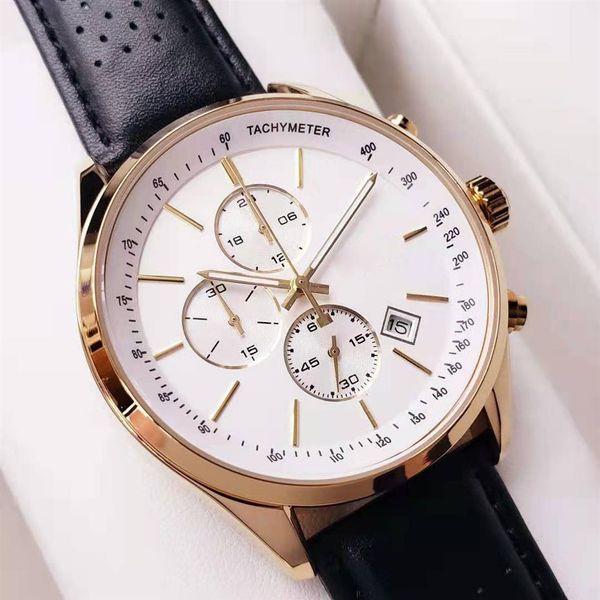 luxury watches for men boss quartz watch functional sub dial work designer chronograph wristwatch leather strap waterproo260i, Slivery;brown
luxury watches for men boss quartz watch functional sub dial work designer chronograph wristwatch leather strap waterproo260i, Slivery;brown