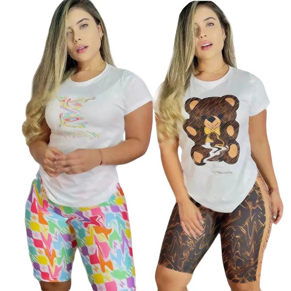 j2793 fashion casual print tracksuits for women summer short sleeve round neck short and slim shorts brand 2 piece sets, Gray
j2793 fashion casual print tracksuits for women summer short sleeve round neck short and slim shorts brand 2 piece sets, Gray