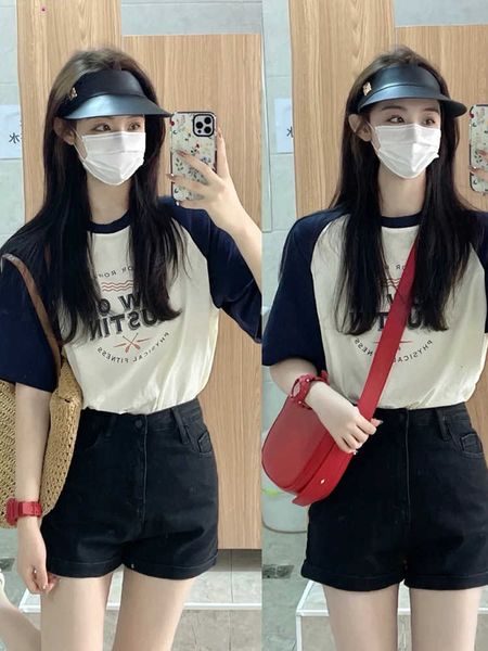 t-shirt cotton shoulder high grade women's oversize sweet spicy super fire cec summer loose casual short sleeve, White
t-shirt cotton shoulder high grade women's oversize sweet spicy super fire cec summer loose casual short sleeve, White