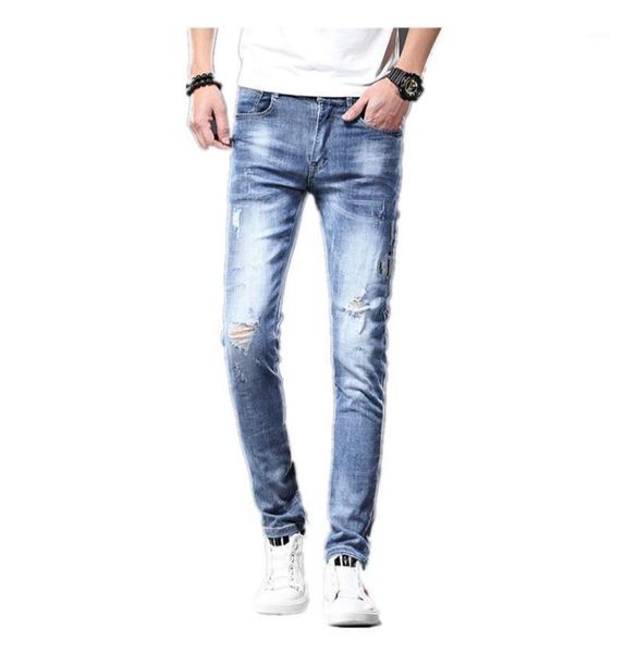 jeans men39s slim fit leggings korean pants spring summer autumn casual mens tlnx, Blue
jeans men39s slim fit leggings korean pants spring summer autumn casual mens tlnx, Blue