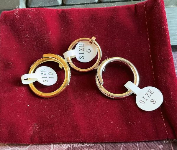 band nail rings love ring designer jewelry titanium steel rose gold silver diamond cz size fashion classic simple wedding engagement gift fo
band nail rings love ring designer jewelry titanium steel rose gold silver diamond cz size fashion classic simple wedding engagement gift fo