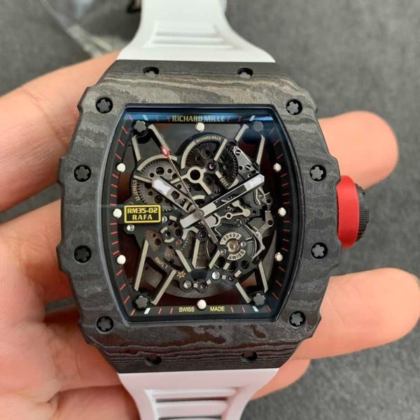 luxury automatic mechanical watch richa milles rm35-02 carbon fiber composite blue bridge glass luminous male mechanical wrist watch mens sp, Slivery;black
luxury automatic mechanical watch richa milles rm35-02 carbon fiber composite blue bridge glass luminous male mechanical wrist watch mens sp, Slivery;black