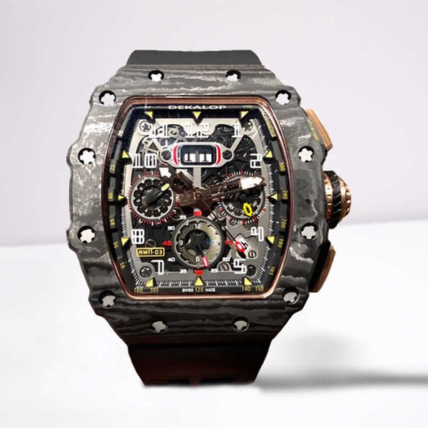 luxury automatic mechanical watch richa milles carbon fiber men's mile barrel-shaped full-automatic large dial the same mod
luxury automatic mechanical watch richa milles carbon fiber men's mile barrel-shaped full-automatic large dial the same mod
