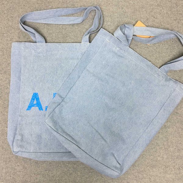 japanese and korean pop single blue print portable shoulder bag printed letters denim canvas bag shopping bagap
japanese and korean pop single blue print portable shoulder bag printed letters denim canvas bag shopping bagap
