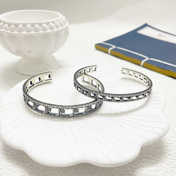 factory wholesale 2023 new luxury fashion jewelry for silver hollow out carved pattern bracelet wide and narrow version used hand decoration, White
factory wholesale 2023 new luxury fashion jewelry for silver hollow out carved pattern bracelet wide and narrow version used hand decoration, White