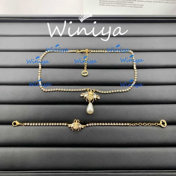 20 off 2023 new luxury fashion jewelry for family necklace new bee diamond pearl bracelet neck chain feminine style jewelry, Black
20 off 2023 new luxury fashion jewelry for family necklace new bee diamond pearl bracelet neck chain feminine style jewelry, Black