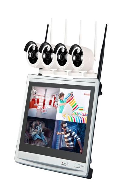 4 channel 960p wireless nvr kit 125 inch lcd wifi nvr 4 x 13mp wifi ip camera with night vision2779418, Black;white
4 channel 960p wireless nvr kit 125 inch lcd wifi nvr 4 x 13mp wifi ip camera with night vision2779418, Black;white