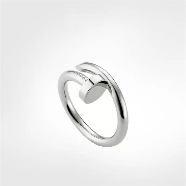 with box mens nail ring band diamonds designer luxury women rings jewelry couple lover finger circle rings good gift never fade no257o, Silver
with box mens nail ring band diamonds designer luxury women rings jewelry couple lover finger circle rings good gift never fade no257o, Silver