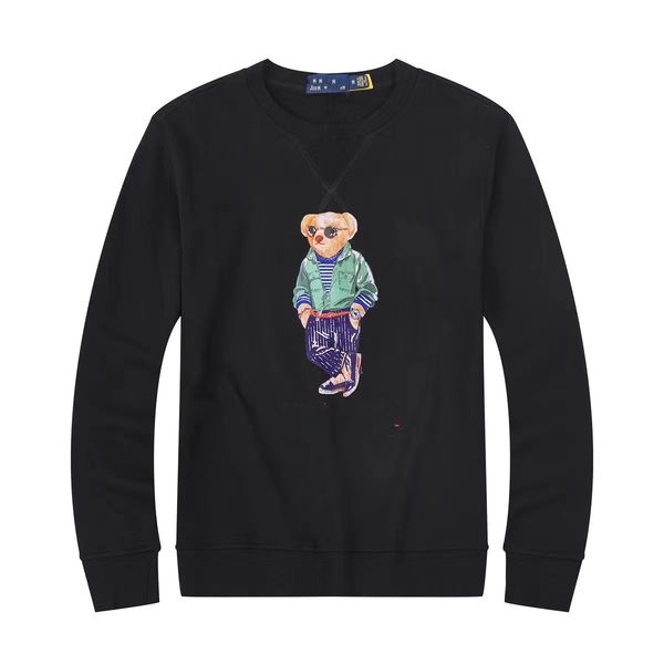 designer men's polos ral bear hoodie round neck 100% cotton long sleeve casual printed men's sweatshirt s-2xl, Black
designer men's polos ral bear hoodie round neck 100% cotton long sleeve casual printed men's sweatshirt s-2xl, Black