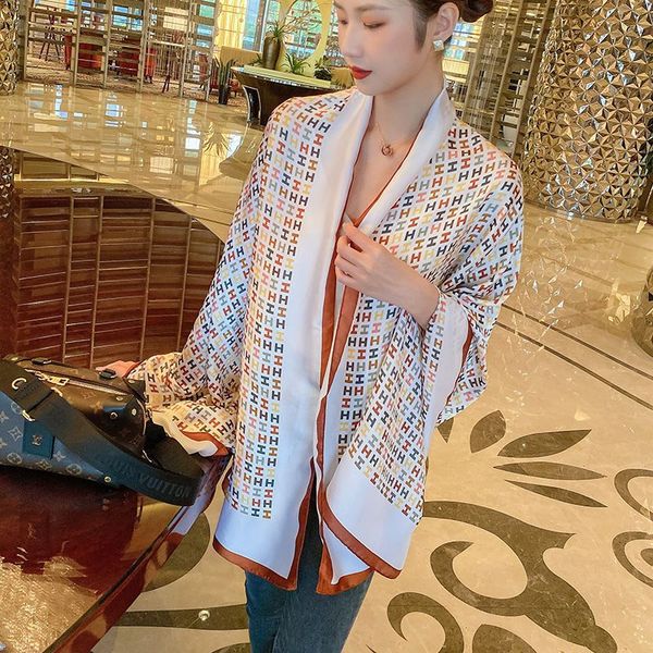 fashion women summer scarf designer silk scarf luxury flower letter hand embroidered 180*70cm shawl silver shawl turbans, Blue;gray
fashion women summer scarf designer silk scarf luxury flower letter hand embroidered 180*70cm shawl silver shawl turbans, Blue;gray