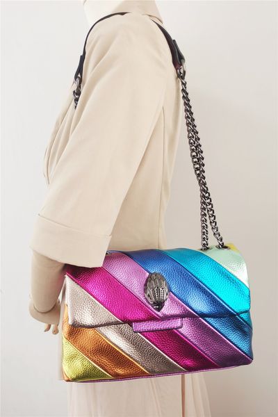 evening bags rainbow wave pattern women handbag eagle head on the front flap jointing colorful cross body bag patchwork pu leather 230306
evening bags rainbow wave pattern women handbag eagle head on the front flap jointing colorful cross body bag patchwork pu leather 230306