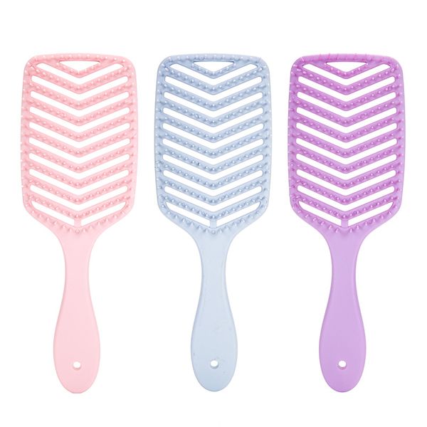 wide teeth hollow out hair brush combs women scalp massage hair brushes curly hair comb solid color hairdressing tool 2258, Silver
wide teeth hollow out hair brush combs women scalp massage hair brushes curly hair comb solid color hairdressing tool 2258, Silver