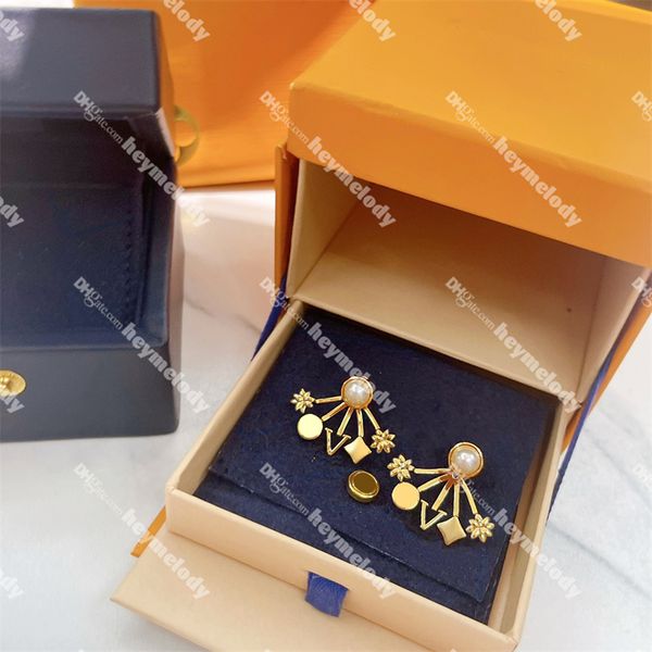 clover earrings designer pearl studs earring fan shaped pendant eardrops for women hoop earring jewelry, Golden;silver 
clover earrings designer pearl studs earring fan shaped pendant eardrops for women hoop earring jewelry, Golden;silver