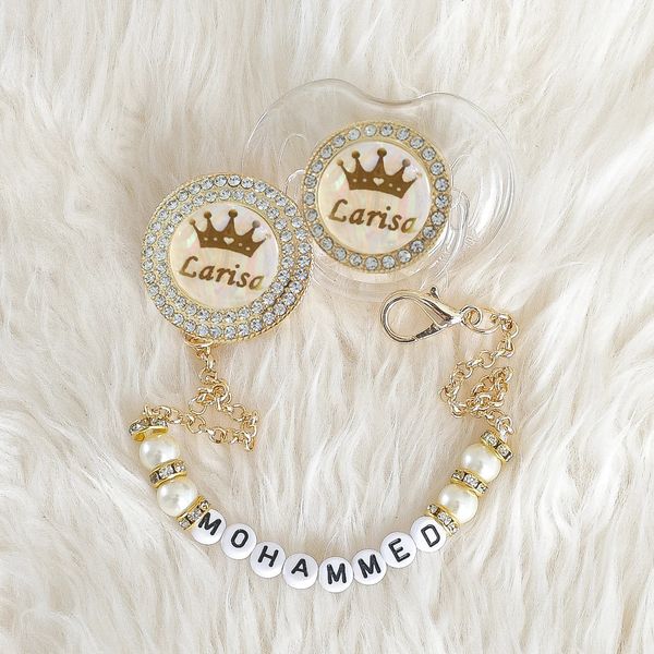 pacifiers miyocar custom name bling gold pacifier and clip bpa dummy unique gift baby shower 230303
pacifiers miyocar custom name bling gold pacifier and clip bpa dummy unique gift baby shower 230303