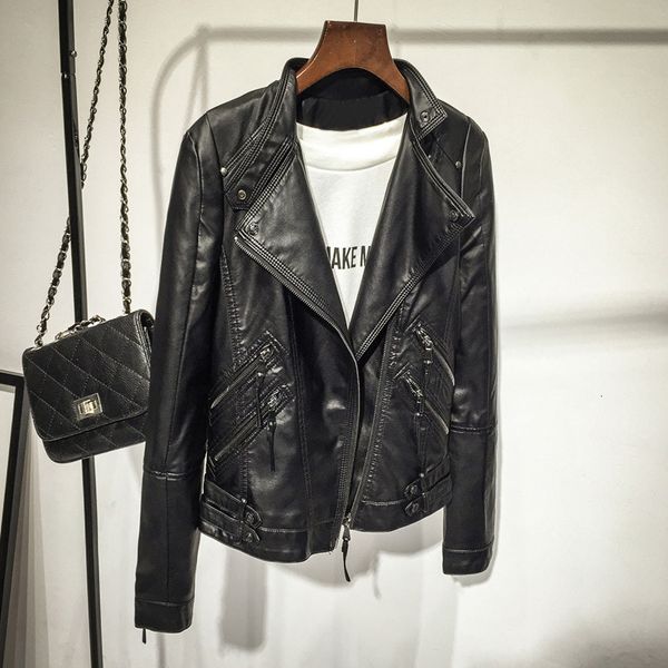 women's jackets 2023 spring and autumn motorcycle clothe's leather clothes small coat women's short jacket 230306, Black;brown
women's jackets 2023 spring and autumn motorcycle clothe's leather clothes small coat women's short jacket 230306, Black;brown