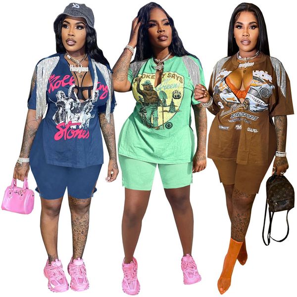 designer bulk wholesale women two piece set print v neck t-shirts slipt shorts tracksuits casual high street hip hop outfits 9404, Gray
designer bulk wholesale women two piece set print v neck t-shirts slipt shorts tracksuits casual high street hip hop outfits 9404, Gray