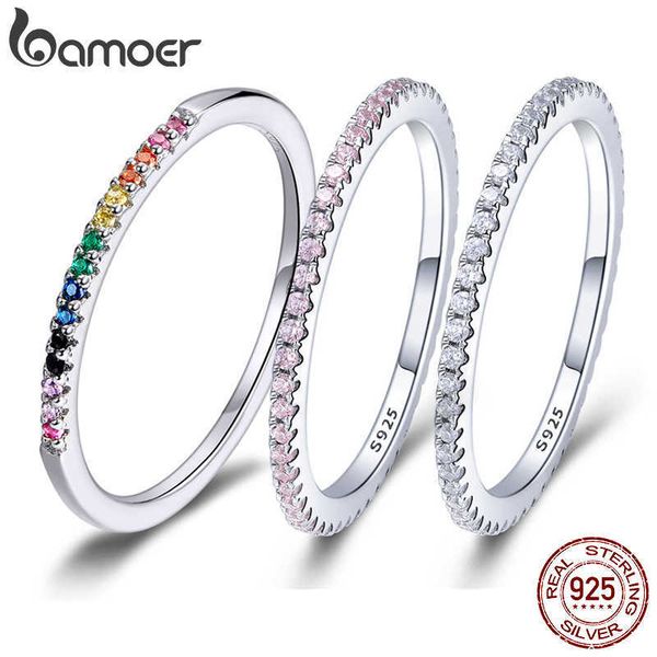 cluster rings bamoer 925 sterling silver cz simulated diamond stackable ring platinum plated eternity bands for women l230306, Golden;silver
cluster rings bamoer 925 sterling silver cz simulated diamond stackable ring platinum plated eternity bands for women l230306, Golden;silver