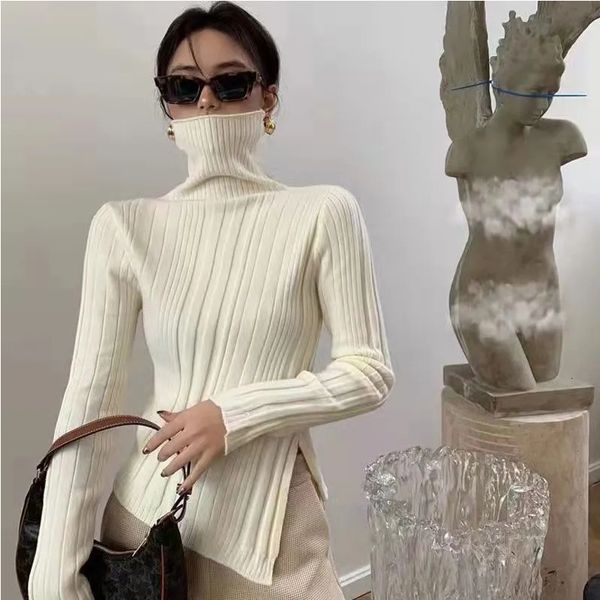 women's sweaters women's turtleneck sweater autumn winter side slit pullover knit sweaters korean fashion slim long sleeve basic, White;black
women's sweaters women's turtleneck sweater autumn winter side slit pullover knit sweaters korean fashion slim long sleeve basic, White;black