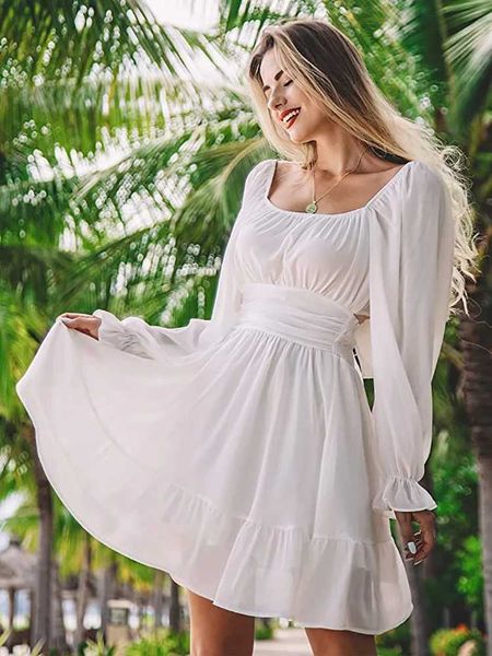 casual dresses women backless mini dress tie back long sleeve square neck ruffle bow dress elastic waist party vestido feminino z0216, Black;gray
casual dresses women backless mini dress tie back long sleeve square neck ruffle bow dress elastic waist party vestido feminino z0216, Black;gray