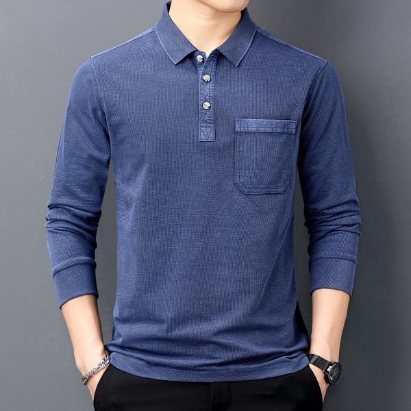 men's polos cotton polo shirt men long sleeve casual spring and autumn clothing solid korean style luxury men's polo shirt 230303, White;black
men's polos cotton polo shirt men long sleeve casual spring and autumn clothing solid korean style luxury men's polo shirt 230303, White;black