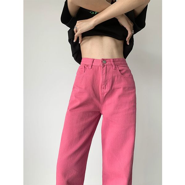 women's jeans women bottoms pink jeans vintage straight high waist self cultivation casual baggy wide leg pants denim trouser ladies su, Blue
women's jeans women bottoms pink jeans vintage straight high waist self cultivation casual baggy wide leg pants denim trouser ladies su, Blue