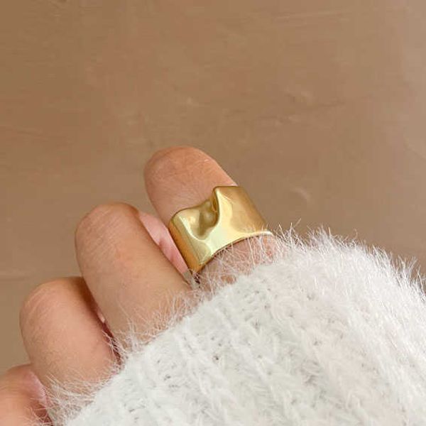 cluster rings special personality punk big wide fold metal gold silver color opening finger rings for women men teens friend gift jewelry l2, Golden;silver
cluster rings special personality punk big wide fold metal gold silver color opening finger rings for women men teens friend gift jewelry l2, Golden;silver