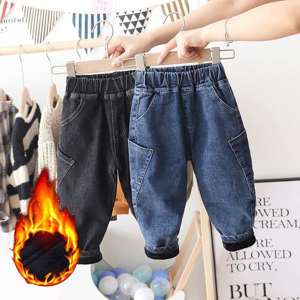 jeans girls boys jeans velvet warm denim pants baby kids pockets long pant trousers children clothes 230306, Blue
jeans girls boys jeans velvet warm denim pants baby kids pockets long pant trousers children clothes 230306, Blue