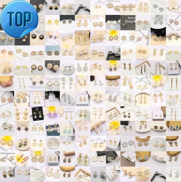 18k gold plated 925 silver luxury brand designers letters stud geometric famous women crystal rhinestone pearl earring wedding party jewerlr, Golden;silver
18k gold plated 925 silver luxury brand designers letters stud geometric famous women crystal rhinestone pearl earring wedding party jewerlr, Golden;silver
