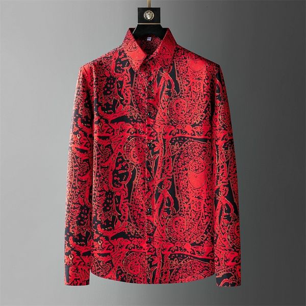 men's casual shirts luxury vintage print shirts for men loose long sleeve casual shirt social business formal dress shirts streetwear p, White;black
men's casual shirts luxury vintage print shirts for men loose long sleeve casual shirt social business formal dress shirts streetwear p, White;black