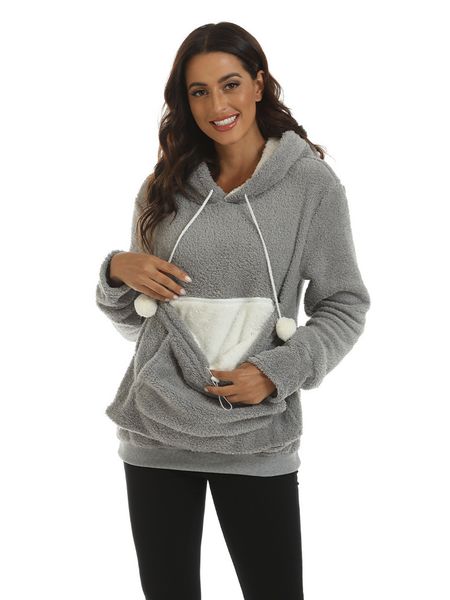 women's hoodies sweatshirts vintage long sleeved plush hooded sweater casual big pocket cat dog hair ball autumn winter 230306, Black
women's hoodies sweatshirts vintage long sleeved plush hooded sweater casual big pocket cat dog hair ball autumn winter 230306, Black