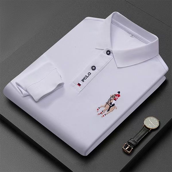 men's polos 100% cotton polo shirt embroidered men's long sleeved polo shirt solid color lapel business casual men's long sle, White;black
men's polos 100% cotton polo shirt embroidered men's long sleeved polo shirt solid color lapel business casual men's long sle, White;black