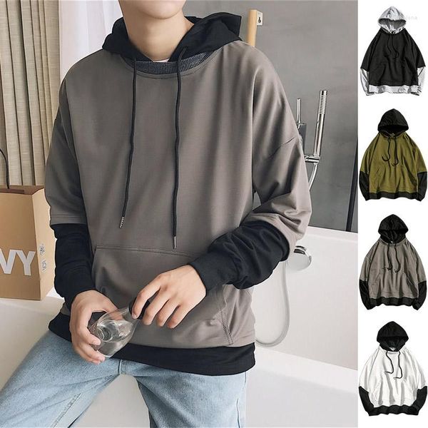men's hoodies men hooded autumn printed plus size simple all-match mens fake two pieces ulzzang loose trendy chic pullover, Black
men's hoodies men hooded autumn printed plus size simple all-match mens fake two pieces ulzzang loose trendy chic pullover, Black