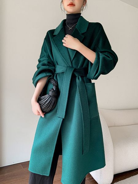 women's wool blends longming en jackets winter coat for women 100 trend lapel elegant cashmere overcoats ladies autumn clothing korean, Black
women's wool blends longming en jackets winter coat for women 100 trend lapel elegant cashmere overcoats ladies autumn clothing korean, Black