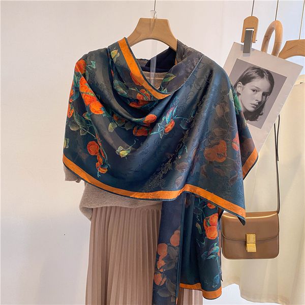 scarves luxury brand long silk scarf for women doubleside print hijab fashion headband neckerchief female large shawl bandana 230306, Blue;gray
scarves luxury brand long silk scarf for women doubleside print hijab fashion headband neckerchief female large shawl bandana 230306, Blue;gray