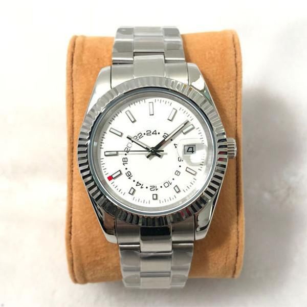 luxury watches sky mens automatic mechanical watches classic style 42mm full stainless steel strap wristwatches sapphire super luminous dhgt, Slivery;brown
luxury watches sky mens automatic mechanical watches classic style 42mm full stainless steel strap wristwatches sapphire super luminous dhgt, Slivery;brown