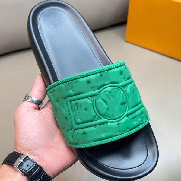 designer embossed letter slippers summer fashion non-slip men's slip-on slippers rubber thick bottom youth male beach shoes luxury bran, Black
designer embossed letter slippers summer fashion non-slip men's slip-on slippers rubber thick bottom youth male beach shoes luxury bran, Black