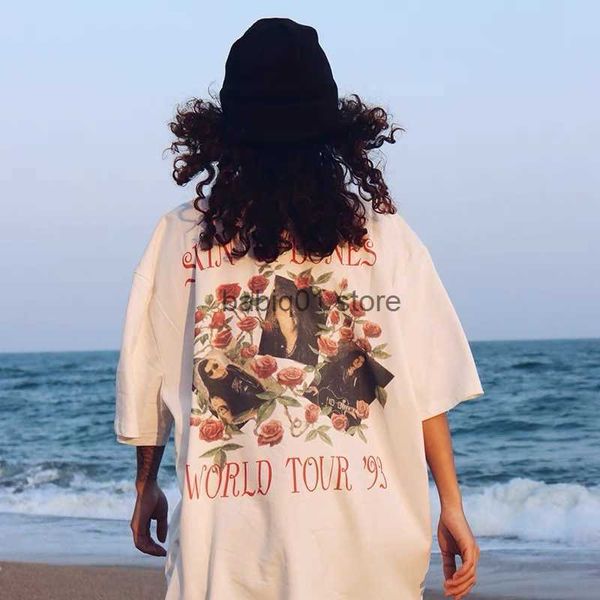 men's t-shirts fashion gun and flower band limited vintage antique wash old women's loose short sleeve t230306, White;black
men's t-shirts fashion gun and flower band limited vintage antique wash old women's loose short sleeve t230306, White;black