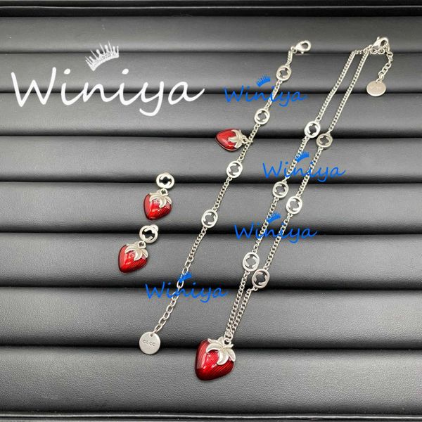 2023 new luxury fashion jewelry for strawberry set new letters simple necklace bracelet earrings personality cute jewelry, Black
2023 new luxury fashion jewelry for strawberry set new letters simple necklace bracelet earrings personality cute jewelry, Black