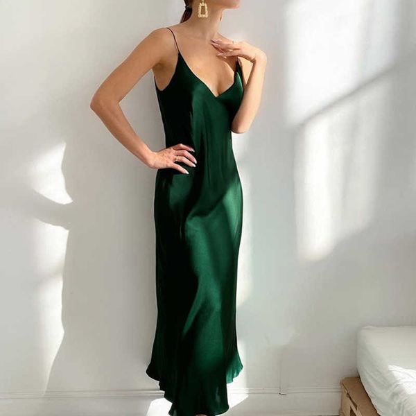 casual dresses unireal 2023 summer women satin slip dress spaghetti strap vintage green black silk long party dress z0216, Black;gray
casual dresses unireal 2023 summer women satin slip dress spaghetti strap vintage green black silk long party dress z0216, Black;gray