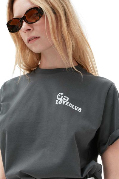 2023 ganni women's summer t-shirt fashion letter round neck print creative commuter leisure short sleeve teeswomen crop top, White
2023 ganni women's summer t-shirt fashion letter round neck print creative commuter leisure short sleeve teeswomen crop top, White