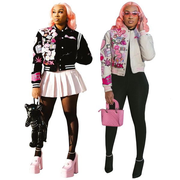 women's jackets mudan letter b baseball fashion design sportswear singlebutton street jogging 2023 230306, Black;brown
women's jackets mudan letter b baseball fashion design sportswear singlebutton street jogging 2023 230306, Black;brown