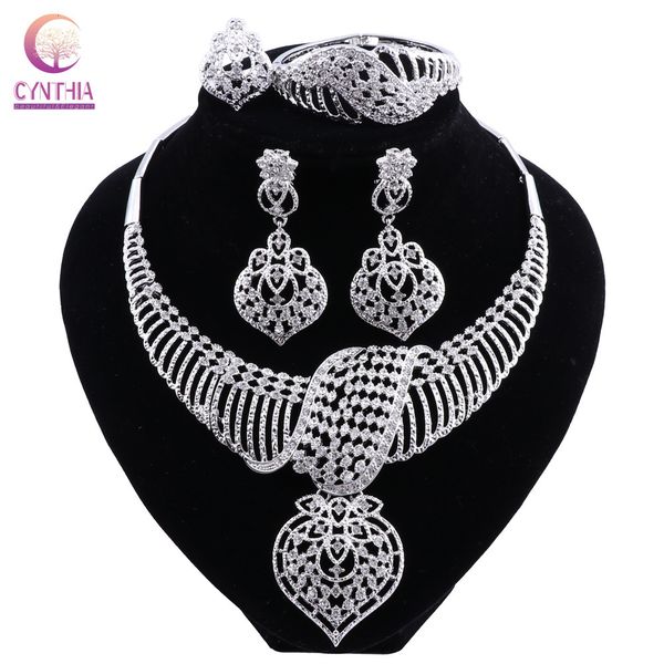 wedding jewelry sets cynthia fashion african dubai silver plated bridal necklace earrings crystal indian 230306, Slivery;golden
wedding jewelry sets cynthia fashion african dubai silver plated bridal necklace earrings crystal indian 230306, Slivery;golden