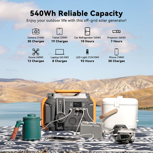 a501 portable power station 540wh 150000mah backup battery solar generator power bank for outdoor camping
a501 portable power station 540wh 150000mah backup battery solar generator power bank for outdoor camping