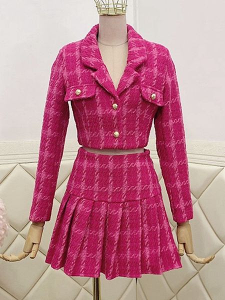 two piece dress fall small fragrance vintage tweed set women crop woolen short jacket coat mini skirts sets sweet 2 suits 230303, White
two piece dress fall small fragrance vintage tweed set women crop woolen short jacket coat mini skirts sets sweet 2 suits 230303, White
