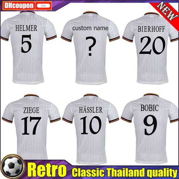 1996 1998 bobic sammer moller retro soccer jerseys 96 97 98 bierhoff klinsmann scholl kuntz vintage classic football shirt company level qua, Black;yellow
1996 1998 bobic sammer moller retro soccer jerseys 96 97 98 bierhoff klinsmann scholl kuntz vintage classic football shirt company level qua, Black;yellow