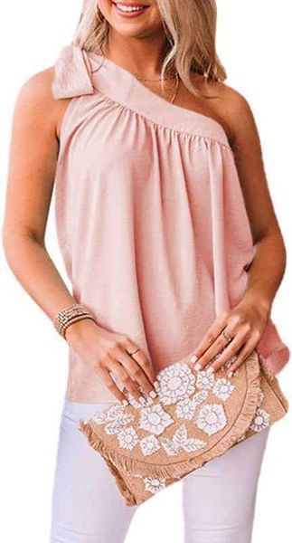 womens camisole spring smmer oblique shoulder solid tunic shirts tie knot loose tank qcr0, White
womens camisole spring smmer oblique shoulder solid tunic shirts tie knot loose tank qcr0, White