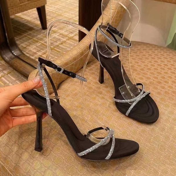 sandal 2023 summer new sandals women's rhinestone hollow elegant lady high heel shoes ring strap cross for women 230302, Black
sandal 2023 summer new sandals women's rhinestone hollow elegant lady high heel shoes ring strap cross for women 230302, Black