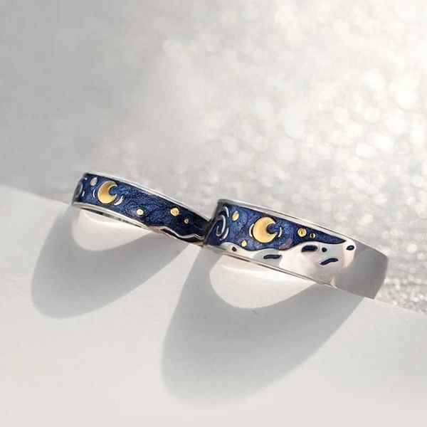 cluster rings creative design van gogh star opening couple fashion ring personality romantic men's and women's ring birthday anniv, Golden;silver
cluster rings creative design van gogh star opening couple fashion ring personality romantic men's and women's ring birthday anniv, Golden;silver