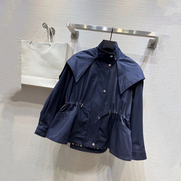 spring jackets for women fashion short loose hooded trench windbreaker new style waist adjustable string elegant classic coats, Black;brown
spring jackets for women fashion short loose hooded trench windbreaker new style waist adjustable string elegant classic coats, Black;brown