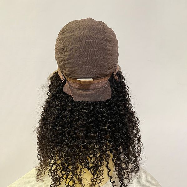front lace head cover front human hair curly wig is suitable for african black women, Black;brown
front lace head cover front human hair curly wig is suitable for african black women, Black;brown